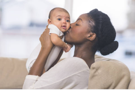 young mother with baby